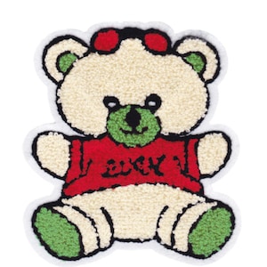 Extra Large & Cute XL Chenille Teddy Bear Patch 17cm