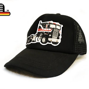 smARTpatches Truckers Vintage Style Big Rig Semi Cab Over Tractor Trailer Truckin Trucker Hat Cap Patch by lidstars headwear