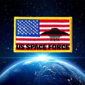 Cool USA Space Force American Flag Embroidered Morale Patch Badge Diving 7cm