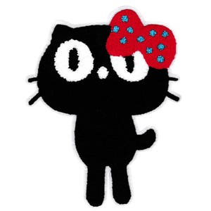 Extra Large XXL Chenille Cat Kitty Patch 23cm Applique