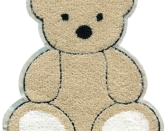 Large 23cm Chenille Teddy Bear Patch