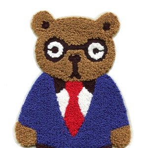 XXL Extra Large 22.5cm Chenille Teddy Bear Patch Badge