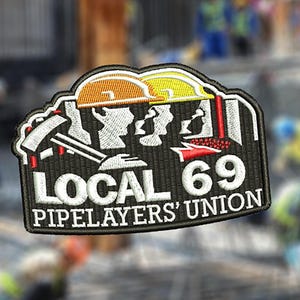 Funny Gym Tactical Pipelayer Player 69 Man Gift Morale Patch for Trucker Hat or Shirt 10.5cm / 4.1 inch Iron On or Hook Back