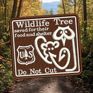 Camping Wandern State Forest Road Schild Aufnäher für Trucker Mütze oder Shirt 8,5 cm / 3,4 Zoll Aufnäher oder zum Aufbügeln