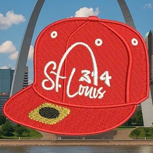 St. Louis Gift 314 Gift Missouri Gift Patch for Trucker Hat or Shirt Hip Hop Gift City Gift 9cm / 3.5 inch Applique Iron On or Hook Back