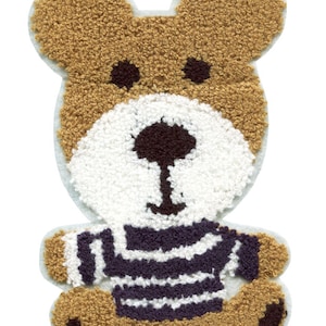 Large 18cm Chenille Teddy Bear Patch