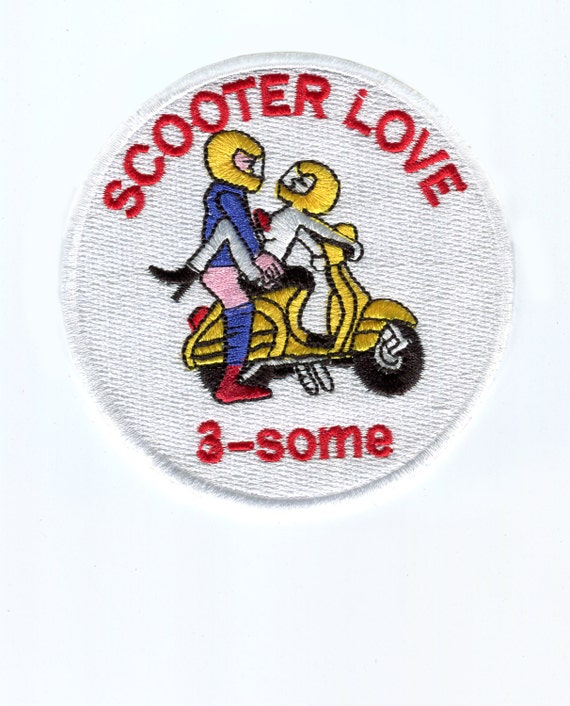 Vintage Style Scooter Patch scooter Love MOD Badge Etsy