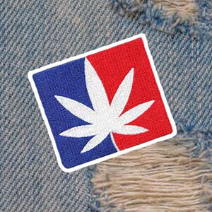 Parche para camiseta de Major League Weed, insignia de marihuana, club, hip hop, rap, fiesta, 8,75 cm (3,4 pulgadas), termoadhesivo o con velcro.