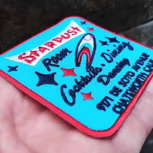 California Cocktail Lounge Bar Aufnäher für Trucker Hut, Mütze, Shirt oder Mütze, Aufnäher mit oder ohne Haken