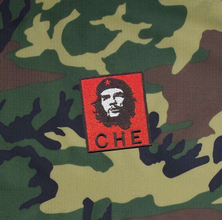Badge Patch Che Guevara Portrait Red Thermal Adhesive Embroidered Patch