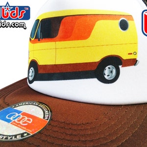 smART-patches Vintage Style 70&#39;s 80&#39;s Custom Shaggin&#39; Van Trucker Hat Cap