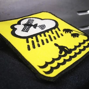 HAARP Weather Hurricane Psyop NWO Politics Political Truth Conspiracy Shirt Morale Patch for Trucker Hat 7.5cm - 3 inch Iron On or Hook Back