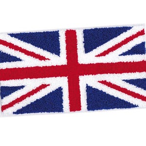 XXL Extra stor 29,5 cm chenille Union Jack MOD-märke 12 tum Perfekt för parkas eller jackas rygg!