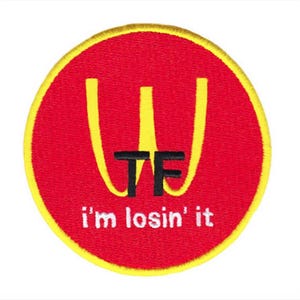 WTF Cool & Funny Parody Patch 8cm / 3.2 inch Iron On or Hook Back