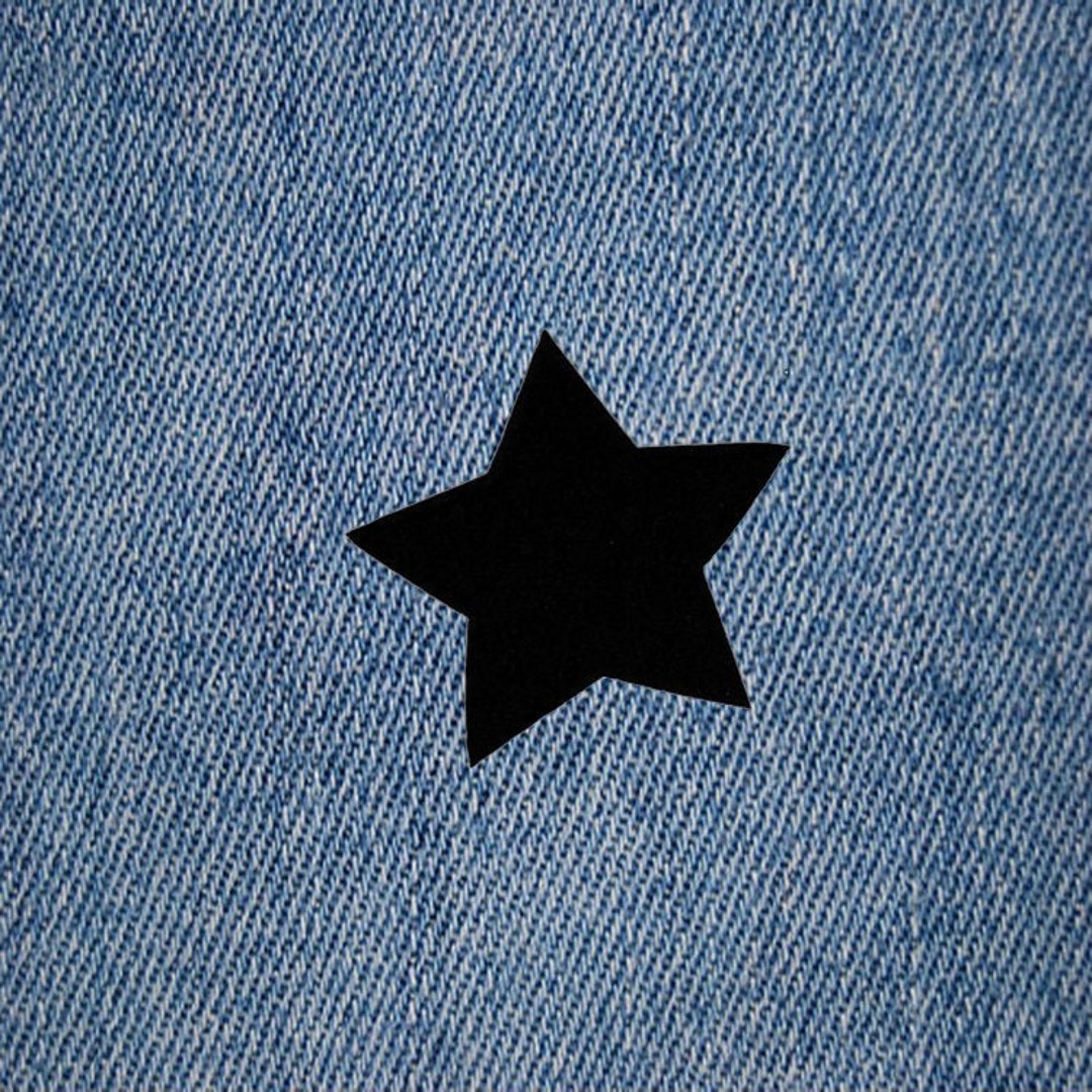 XL Extra Large Chenille Black Star Patch 13.5cm Applique 5.3 - Etsy