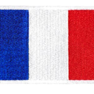 Large French Flag Patch 10cm / 4 inch Applique