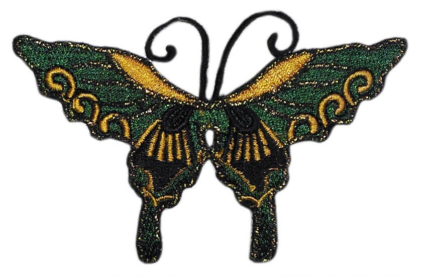 Butterfly Iron-on Patches (CLOSEOUT) Pink Purple Orange Blue Red Green  Brown Embroidered Clothing Patch for Jeans Jacket Backpack Dress