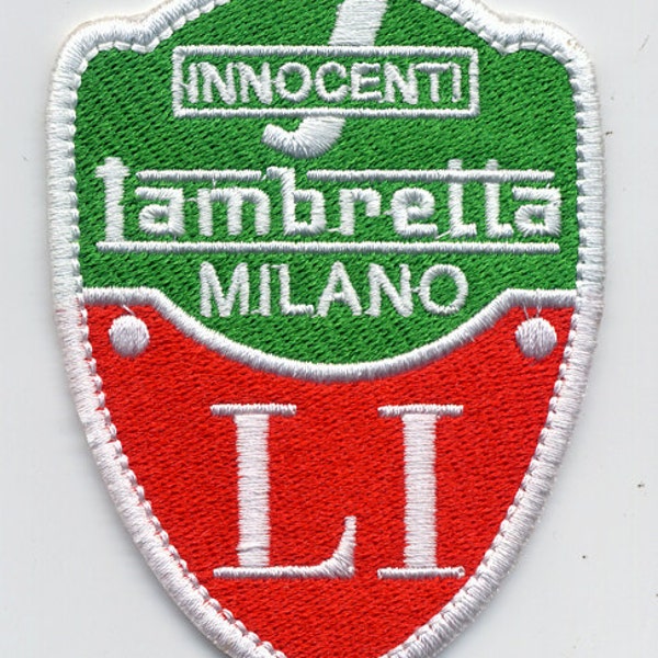 Lambretta Scooter LD Italian Colors Patch Badge Lambretta TV, Lambretta SX, Lambretta Li