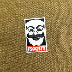 Awesome Large Mr. Robot Patch 10cm fsociety Badge for Shirt Hat Cap Jacket 4 inch x 3 inch Applique Great for Halloween Costume image 6