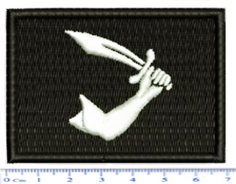 Thomas Tew Rhode Island Tactical Pirate Flag Embroidered Morale Patch Badge Diving 7cm / 2.8 inch image 3