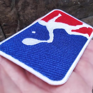 Funny Major League Tennis Gift Patch Badge for Shirt Trucker Hat Cap Jacket 10cm/ 4 inch Iron On or Hook Back Gift for Him Gift for Her