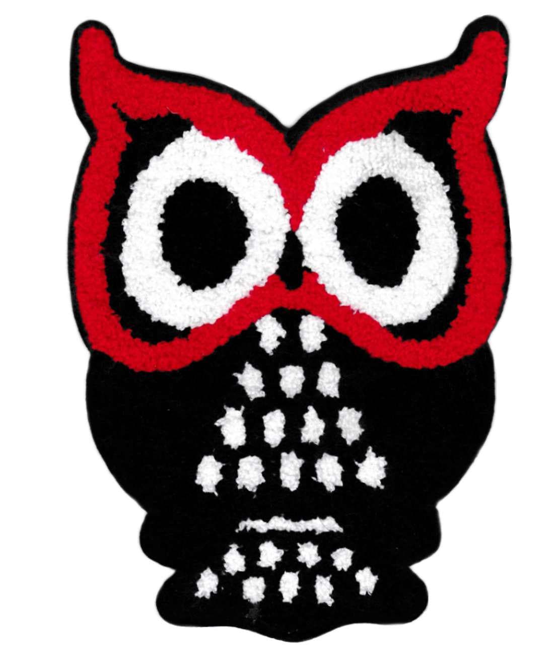 XXL Extra Large 25cm Chenille Owl Patch