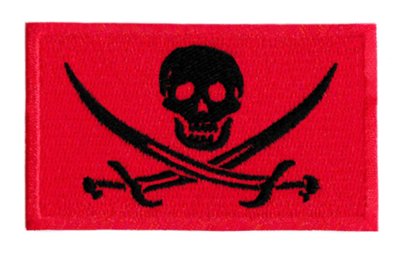 Red Jolly Roger Tactical Pirate Flag Morale Patch Badge Diving 7cm - 2. ...