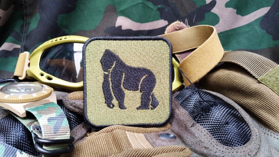 Patch Velcro Tactique Gorilla Deadlift - Pour Sac à Dos Militaire, Cross Training - Design Motivant