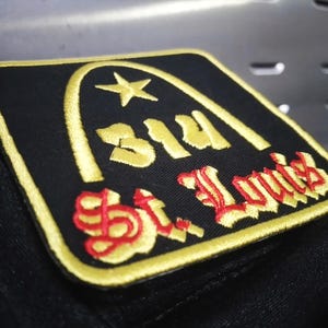 Toppa St. Louis 314 Missouri Hip Hop Rap City Pride Morale per cappello da camionista o maglietta 7,5 cm - 3 pollici da stirare o agganciare sul retro