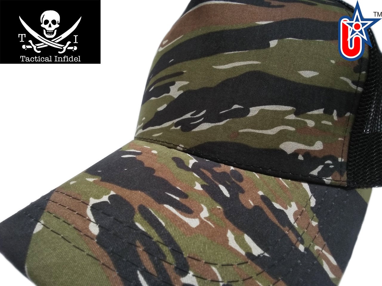 Tactical Infidel Tiger Camo Trucker Hat 