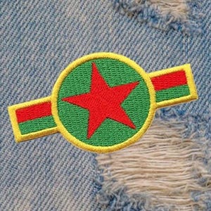 Jamaica Rasta Military Patch Air Force Army 8cm / 3.2 inch Iron On or Hook Back