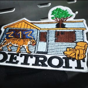 Detroit Dollar House Morale Shirt Patch Hip Hop Rap Badge for Cap Hat 10cm - 4 inch Iron On or Hook Back
