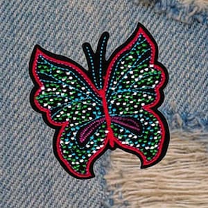 Beautiful Colorful Butterfly Patch 10cm / 4 inch Applique Iron On
