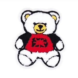Large & Cute Chenille Teddy Bear Patch 11cm / 4.3 inch