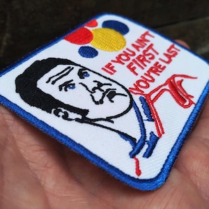 Parche para gorra o sombrero con diseño motivacional de ventas, marketing, carreras, oficina y comida. 9 cm / 3,5 pulgadas. Se puede planchar o enganchar.