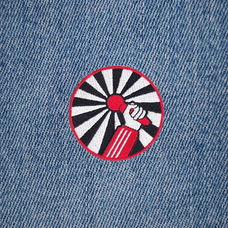 Cool Hip Hop DJ Mic Patch Rap Microphone Badge 8cm Etsy