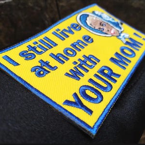 Adult Mom MILF Insult Shirt Patch Badge for Cap Trucker Hat 12.5cm - 4.9 inch Iron On or Hook Back