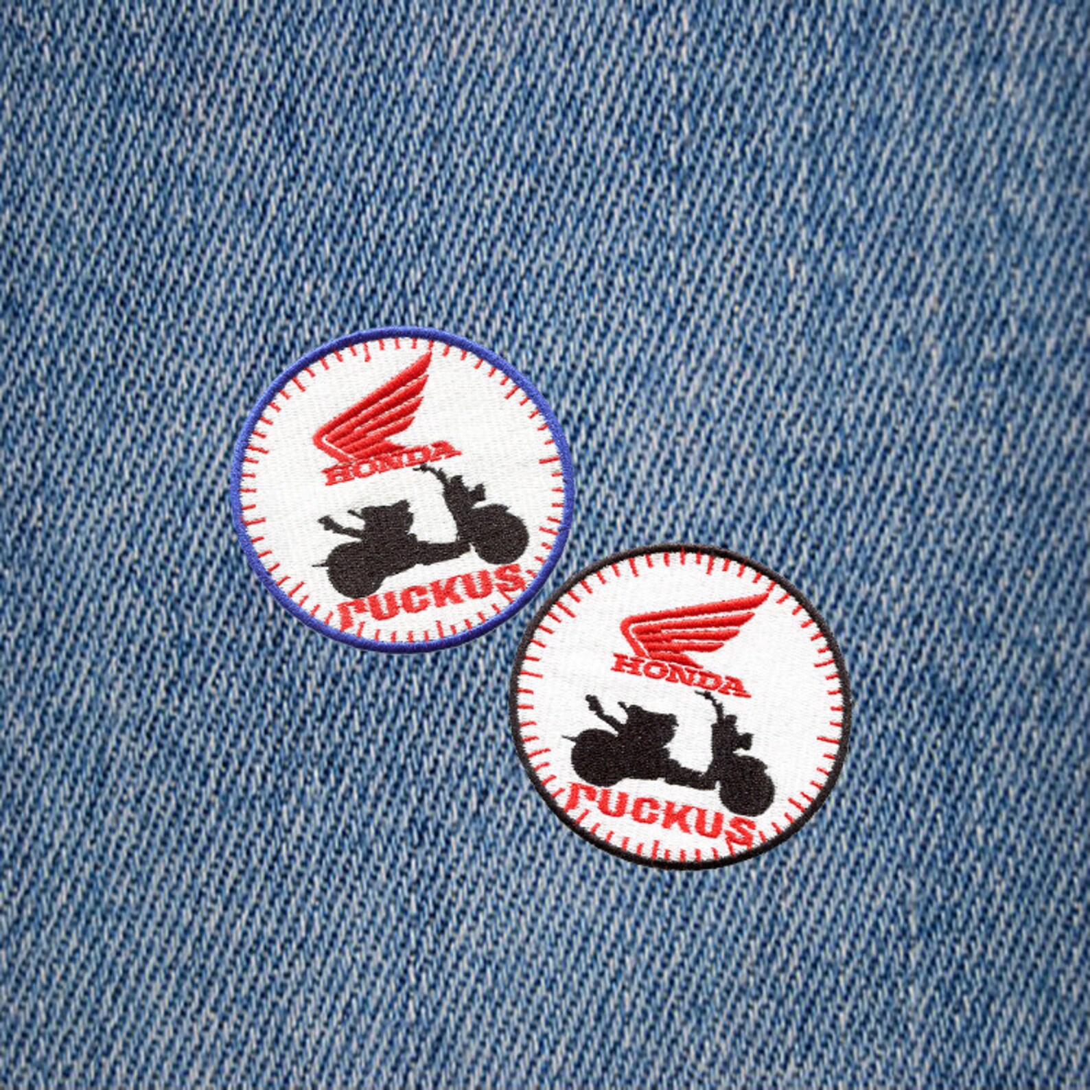 Cool Ruckus Scooter Patch Badge 2 Colors Inside 8cm Applique Etsy