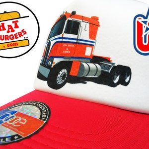 smART-patches Truckers Vintage Style 70&#39;s Big Rig USA Patriotic Trucker Hat Cap