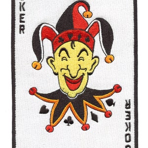 Super Large Joker Patch XL Poker 18cm x 12cm for Jacket or Shirt Poker Night image 2