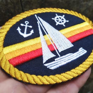 Parche de surf estilo vintage para gorra, sombrero, camisa, 10 cm/4 pulgadas, para planchar o enganchar en la parte posterior.