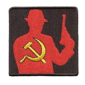 Naszywka szpiegowska ZSRR z czasów zimnej wojny w stylu vintage, na czapkę, kapelusz, koszulę, 8 cm - 3,2 cala, do prasowania lub haftowania z tyłu