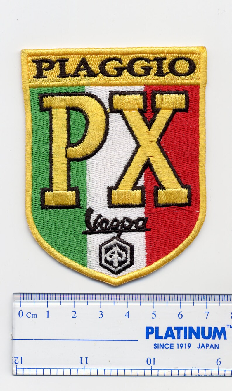 Vintage Style Vespa PX Scooter Patch MOD Badge Etsy