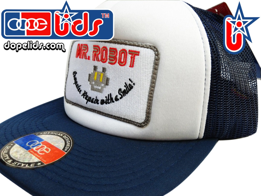 Smartpatches Truckers Mr. Robot Patch Trucker Hat Cap by - Etsy