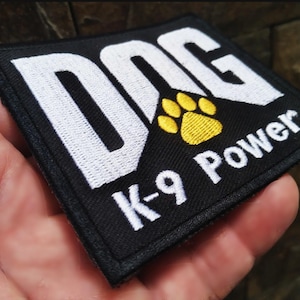 Cool Tactical Military Funny Dog Gift Pet Lover Morale Shirt Patch Embroidered Applique Hat Badge 8.5cm / 3.5 inches Iron On or Hook Back