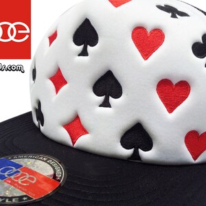 Casquette style poker D13, écusson incurvé des années 70 et 80 par lidstars
