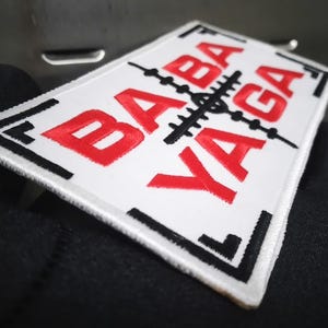 Tactical Military Sniper Special Forces Military Operator CIA Morale Patch Badge Baba Yaga 13.5cm - 5.3 inch Iron On or Hook Back