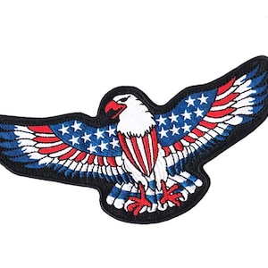 XL American Eagle USA Biker Motorcycle Patriot Patch 20cm / 8 inch Applique