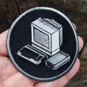 Parche vintage de los años 80 para camisa, gorra o sombrero, 7,5 cm (3 pulgadas), para planchar o con cierre de velcro.