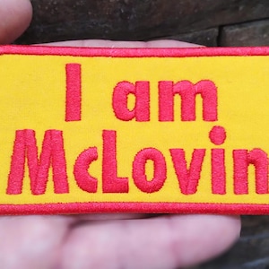 Cool Funny Parody McLovin Patch for Trucker Hat or Shirt 9.5cm / 3.7 inch Iron On or Hook Back